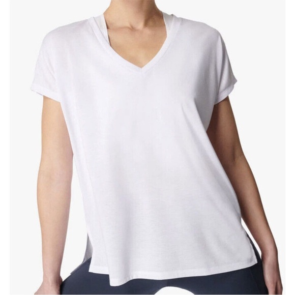 NWT,Sweaty Betty Boyfriend V-Neck Workout Tee-Shirt, White,Gym T-Shirt,Size XXL - Picture 6 of 9